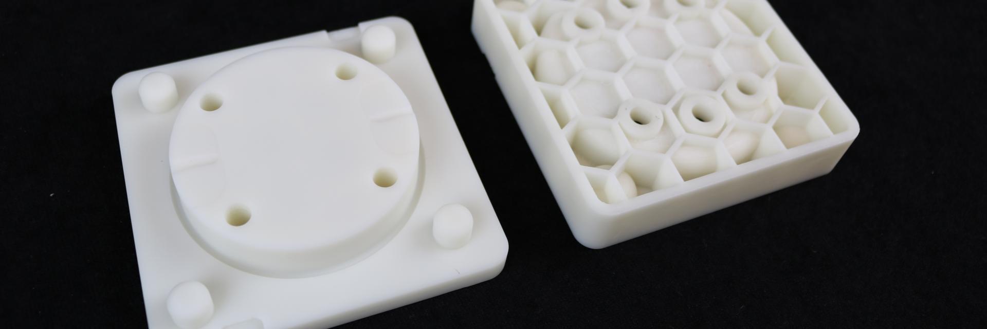 Two parts of a honeycomb prototype