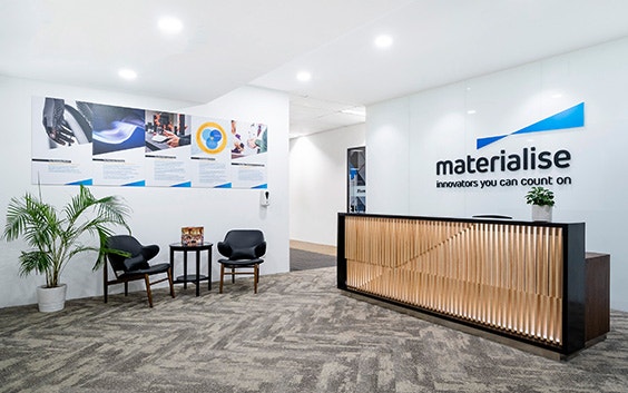 The reception of the Materialise Malaysia office
