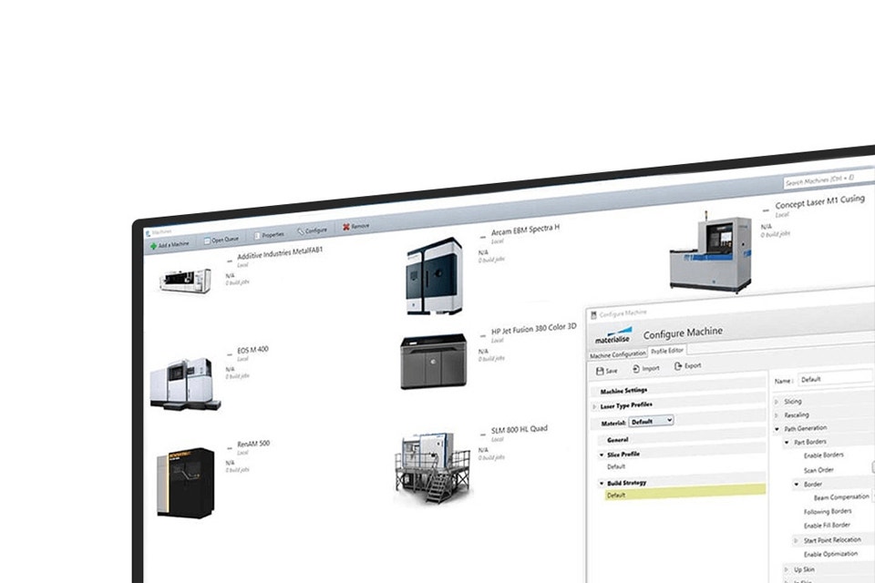 Bildschirm mit Optionen für den Build Processor