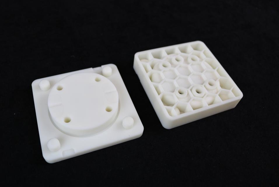 Two parts of a honeycomb prototype