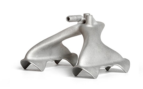 3D-printed metal gripper with a design optimized for 3D printing