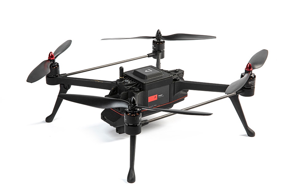 Drohne Avular, deren Teile unter Verwendung von PA 12 (MJF) gedruckt werden