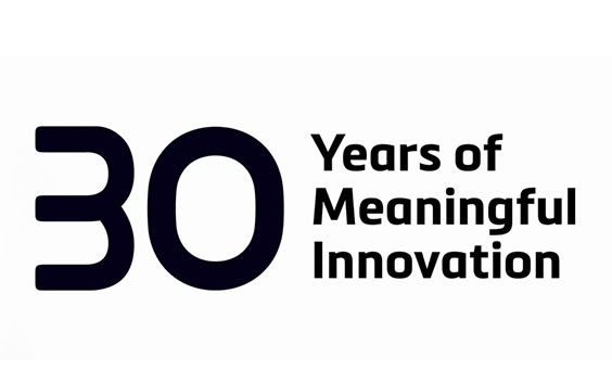 Materialise 30 years of meaningful innovation logo