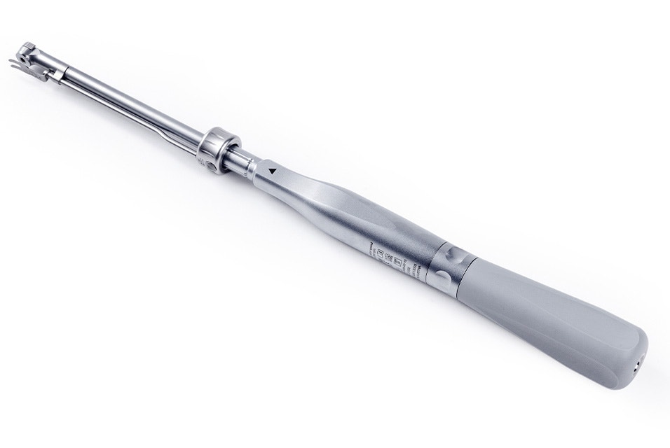 90° angulated Materialise screwdriver for MIOS procedures.