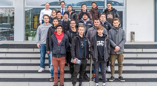 Lehrlinge Gutenberg Innerhofer Besuch Lehrlinge Gutenberg Innerhofer Besuch