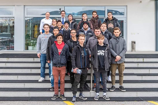 Lehrlinge Gutenberg Innerhofer Besuch Lehrlinge Gutenberg Innerhofer Besuch