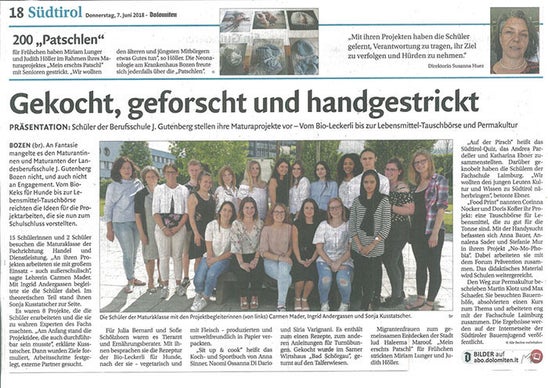 Abschlussprojekte der Maturaklasse 5A Handel Abschlussprojekte der Maturaklasse 5A Handel