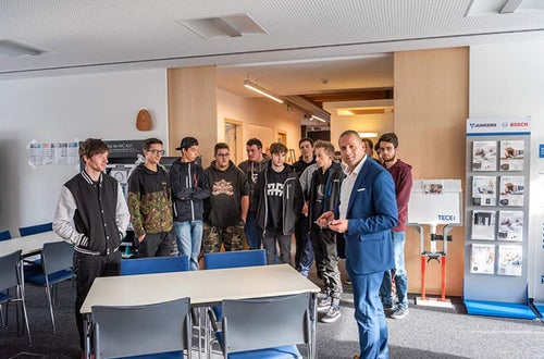 Lehrlinge Gutenberg Innerhofer Besuch Lehrlinge Gutenberg Innerhofer Besuch