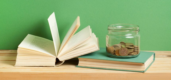 Bildungsförderung, Bücher und Geld Bildungsförderung, Bücher und Geld