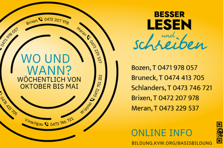 Fünf Unterstützungsstellen in ganz Südtirol