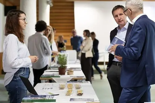 Assessore Luis Walcher e Direttore Michael Oberhuber © Laimburg Research Centre/Ivo Corrà