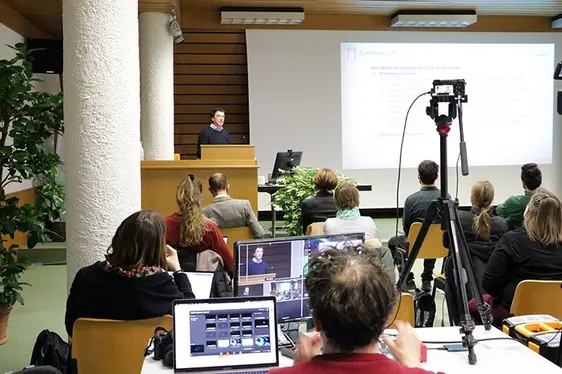 L’evento finale del progetto FESR HEUMILCH è stato anche trasmesso in diretta sul canale YouTube del Centro di Sperimentazione Laimburg.: © Centro di Sperimentazione Laimburg