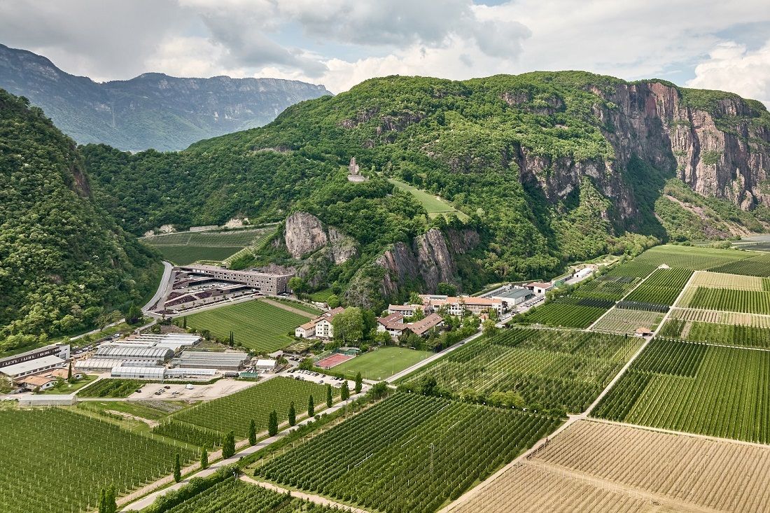 Abb. 1: Die Informationsveranstaltung „Nicht nur Äpfel“ findet in den Versuchsfeldern des Versuchszentrums Laimburg in Pfatten statt: © Laimburg Research Centre/Andreas Tauber