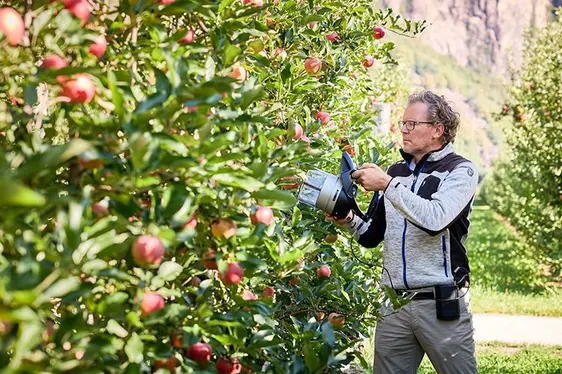 Fig. 3: LIDO – Laimburg Integrated Digital Orchard è il primo laboratorio a cielo aperto in frutti- e viticoltura in Alto Adige.: © Centro di Sperimentazione Laimburg/andreas tauber