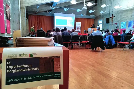 Fig. 3: Pubblico del nono Forum di esperti in Agricoltura Montana: © Laimburg Research Centre/isabella oss pinter