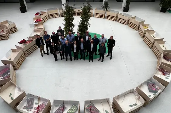 Fig. 2: I rappresentanti del Consiglio della rete EUFRIN durante l’incontro in occasione della fiera Interpoma: © Centro di Sperimentazione Laimburg