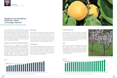Laimburg Report 2018-2019: esempio pagina interna. © Centro di Sperimentazione Laimburg
