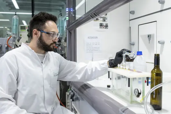 Fig. 4: Il Laboratorio per Aromi e Metaboliti: © Laimburg Research Centre/Ivo Corrà