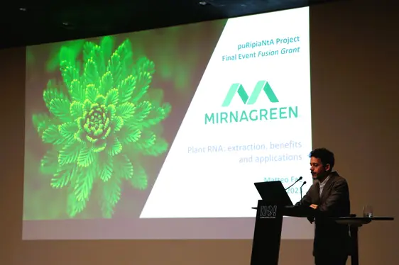 Fig. 3: L'azienda Mirnagreen con sede nel NOI Techpark di Bolzano Sud: © Laimburg Research Centre/agnese martinelli