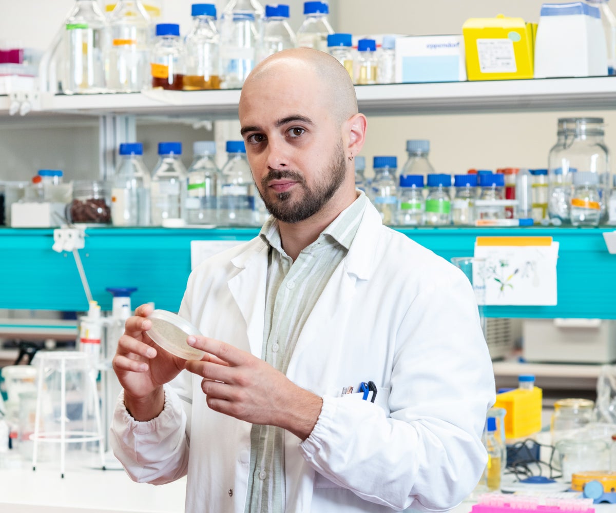 Abb. 6: Mattia Tabarelli, Arbeitsgruppe Funktionelle Genomik
© Laimburg Research Centre/Ivo Corrà