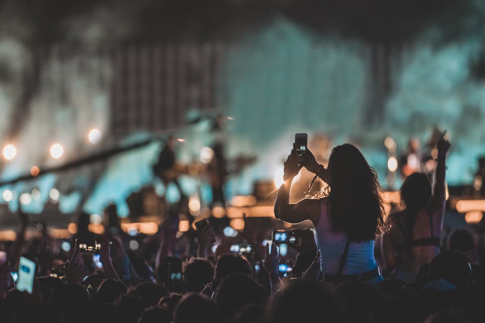 Concierto grabado con un iPhone