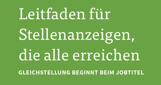 Leitfaden für Stellenanzeigen, die alle erreichen