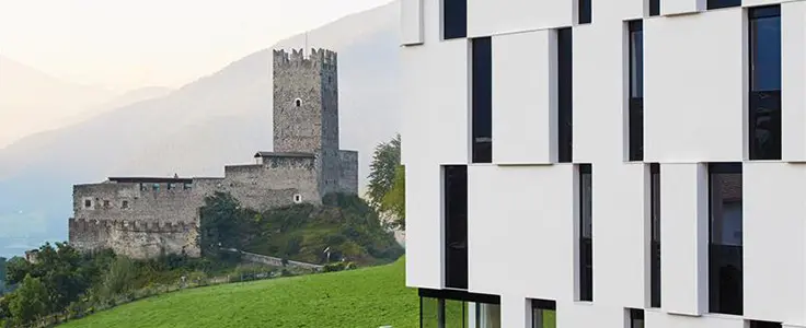Blick vom neuen Schülerheim in Richtung Fürstenburg Blick vom neuen Schülerheim in Richtung Fürstenburg