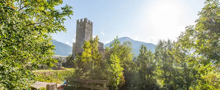 Blick auf die Fürstenburg im Sommer Blick auf die Fürstenburg im Sommer