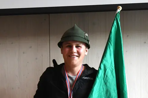 Der frisch gepackene Europameister Weger Matthias Der frisch gepackene Europameister Weger Matthias