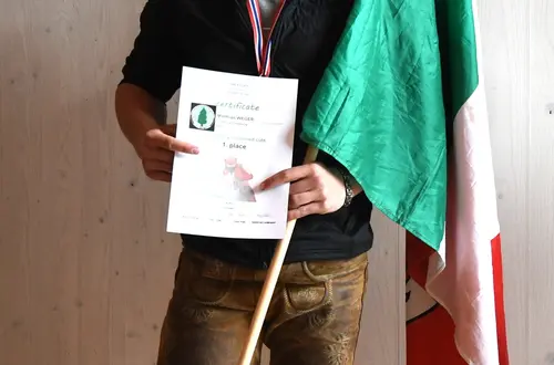 Der frisch gepackene Europameister Weger Matthias Der frisch gepackene Europameister Weger Matthias