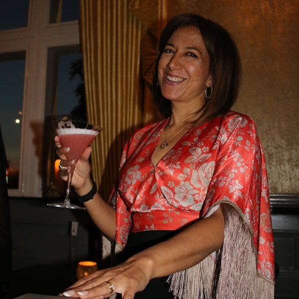 Poonam at work in her bar Poonam at work in her bar