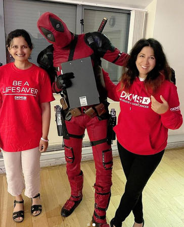 Members of DKMS Bedford and Deadpool