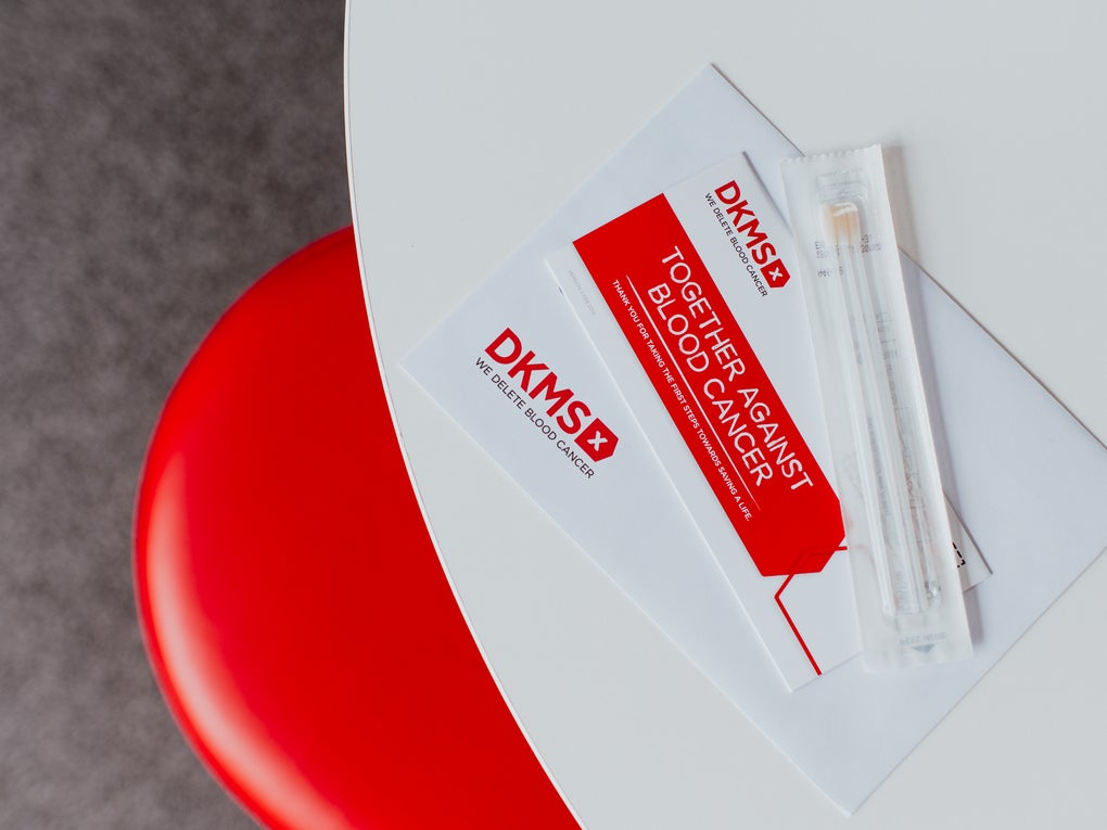 Swab kit on a table Swab kit on a table