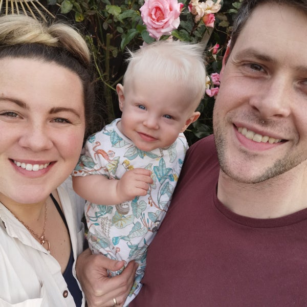 Oliver with his parents Oliver with his parents