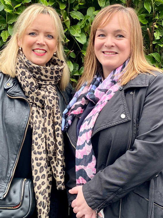 Lisa Jackson with her lifesaver sister