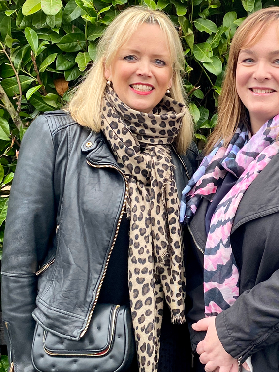 Lisa Jackson with her lifesaver sister