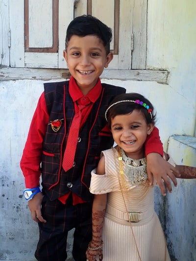 Jishan and his sister - his donor