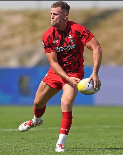 Image of Ethan playing Rugby 7s