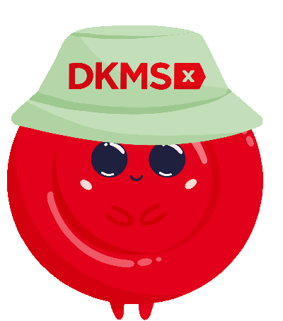 Little Red Blood Cell from Squarelets waves with left hand Little Red Blood Cell from Squarelets waves with left hand