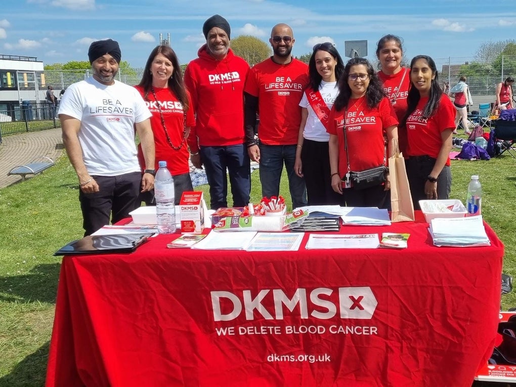 Members of West Midlands hub at a donor recruitment event Members of West Midlands hub at a donor recruitment event
