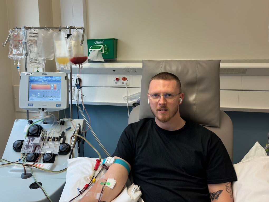 Joshua, first DKMS donor at The Christie Joshua, first DKMS donor at The Christie