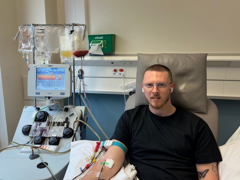 Joshua, first DKMS donor at The Christie Joshua, first DKMS donor at The Christie