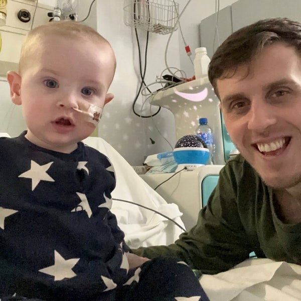Brooklyn with his Dad, Matthew Brooklyn with his Dad, Matthew