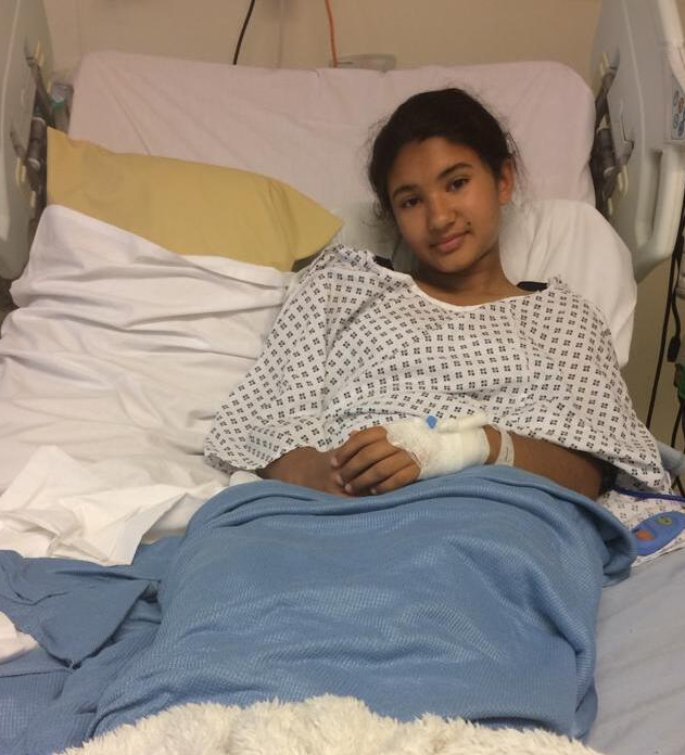 Arya in St Mary's Hospital in Paddington