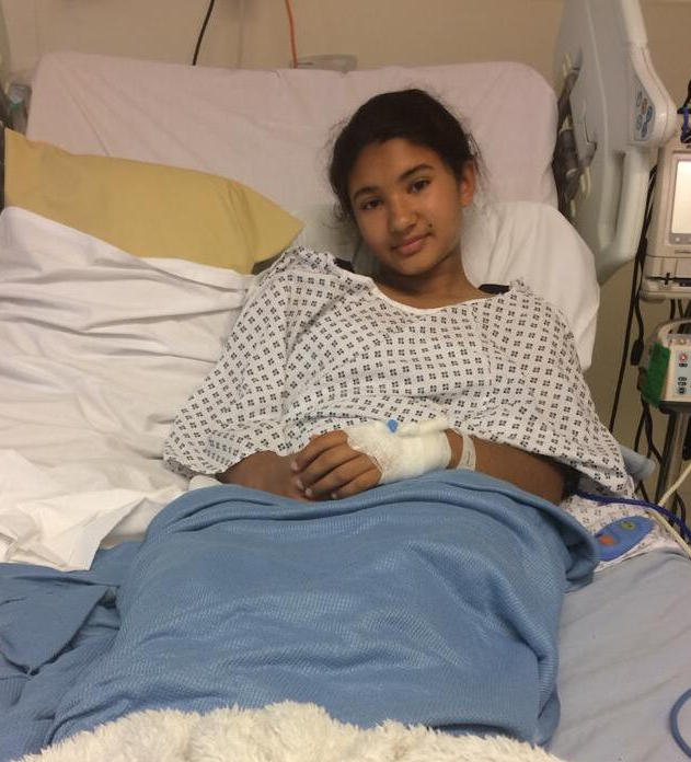 Arya in St Mary's Hospital in Paddington
