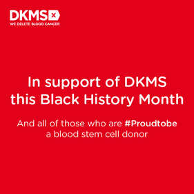 DKMS infographic in support of Black History Month