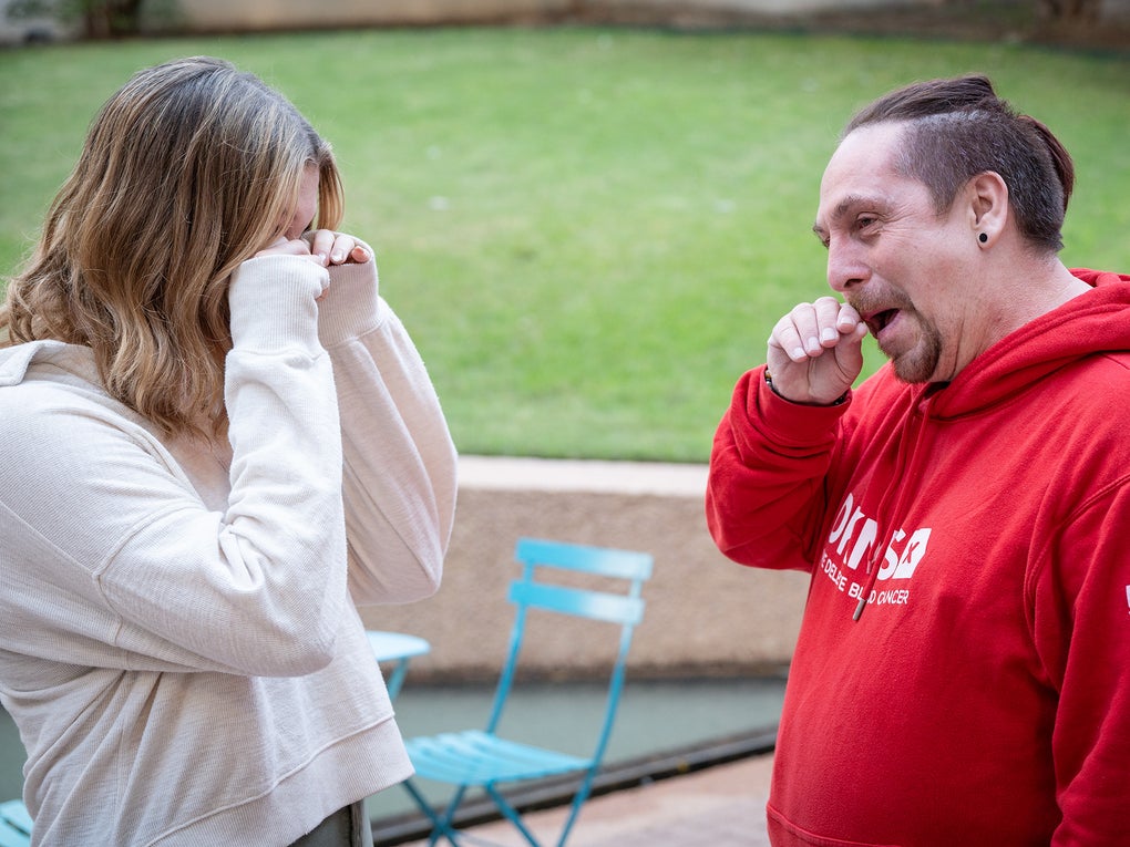 emotions run high as Payton and Daniel meet emotions run high as Payton and Daniel meet