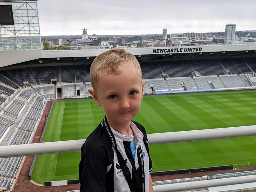 Image of Leland at Newcastle FC Image of Leland at Newcastle FC