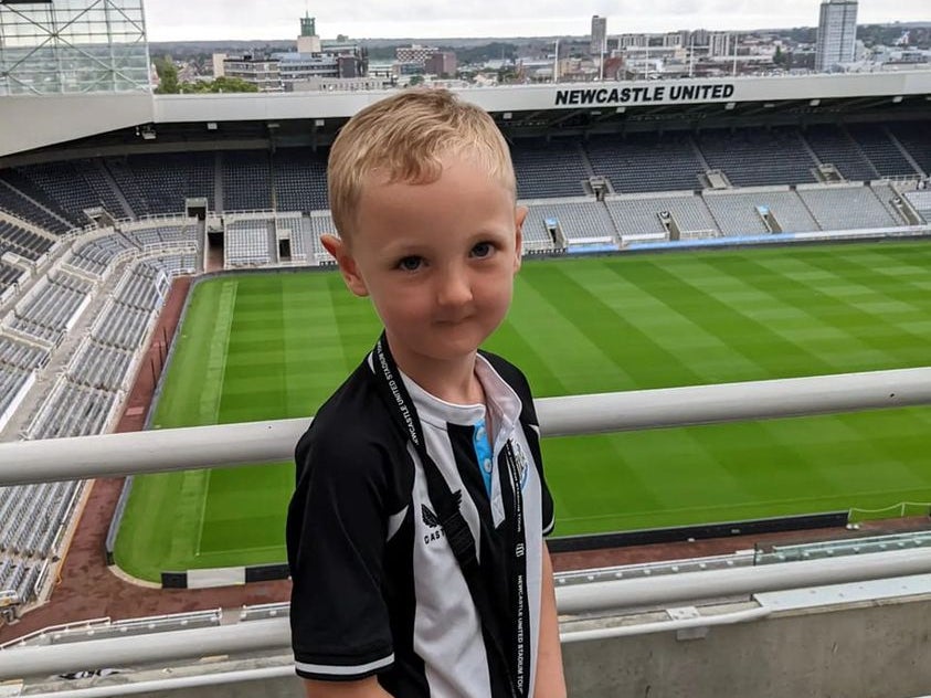 Image of Leland at Newcastle FC Image of Leland at Newcastle FC