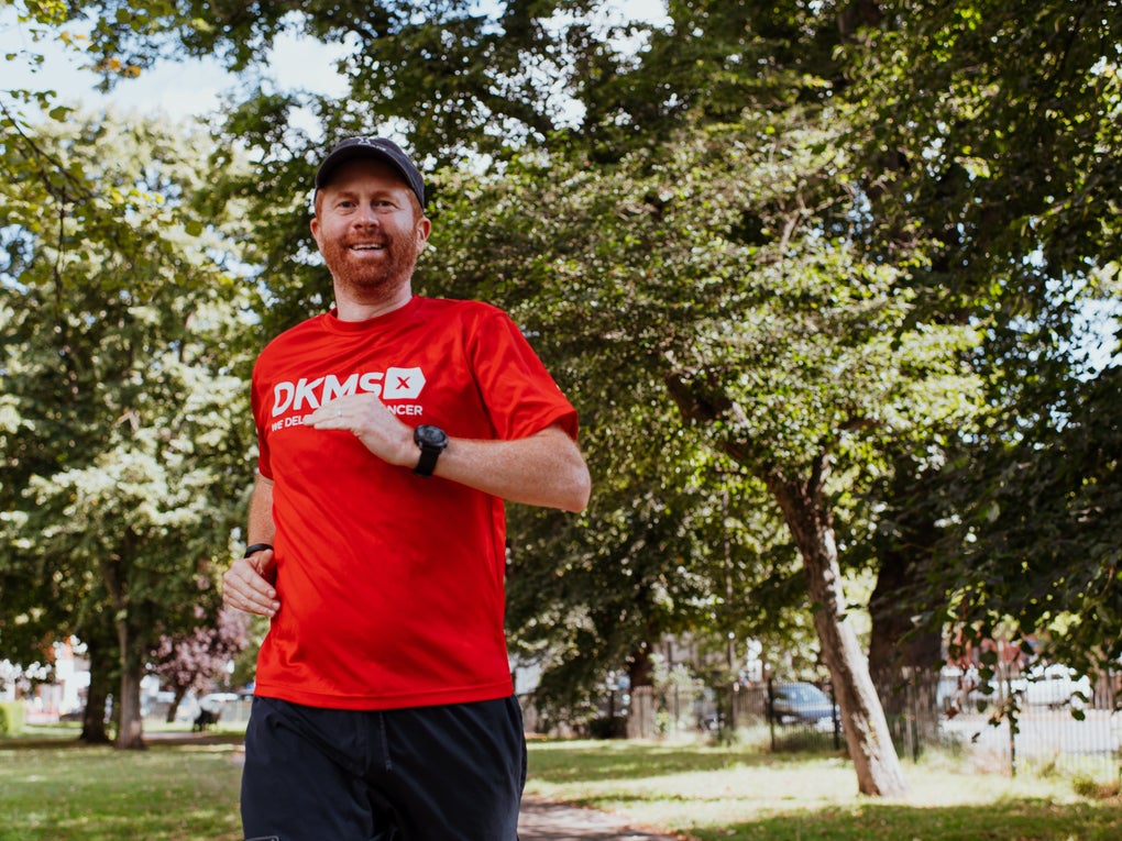 Man running in DKMS top Man running in DKMS top